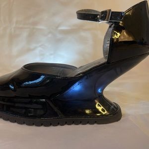 John Fluevog liftoff lift offs heeless jetsons heels 38.5